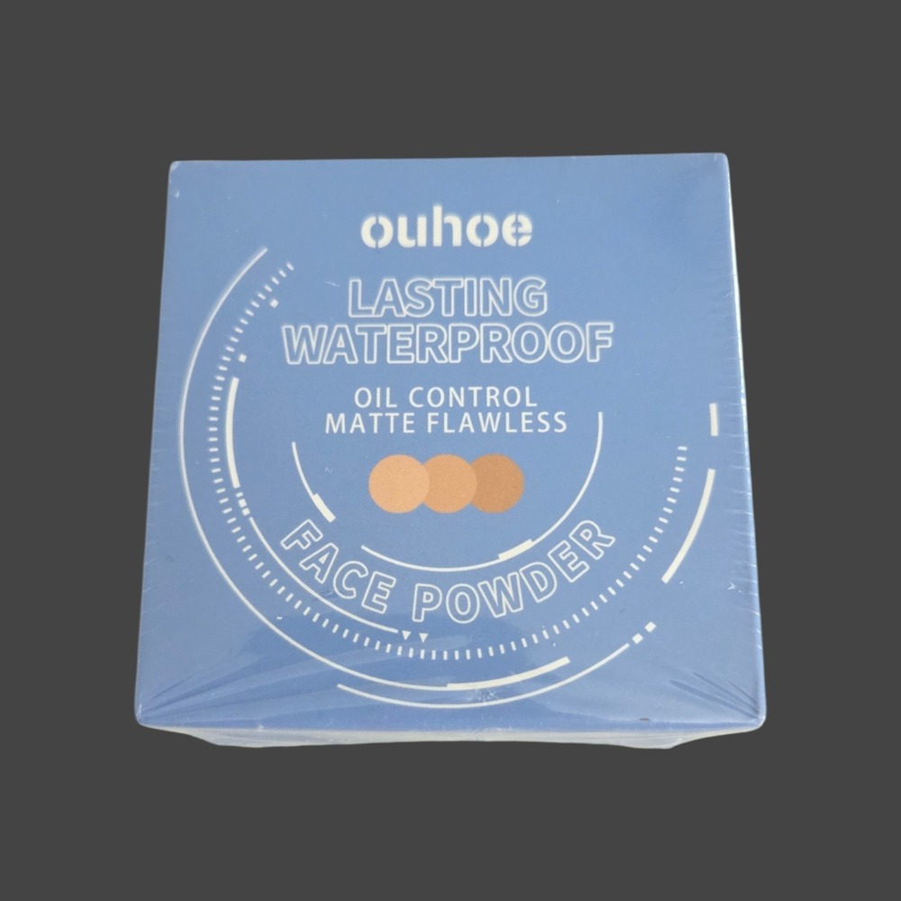 Ouhoe Lasting Waterproof Face Powder Matte‎ Oil Control #03 Pure Beige 8g NEW